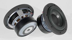 Woofer Speaker Clean 01 - Blender 3d