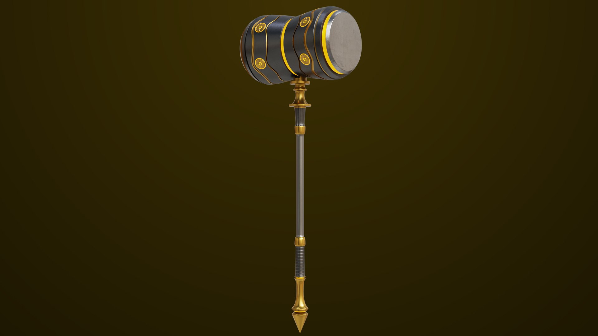3D Sci Fi Battle Hammer03 All PBR Unity UE Textures Included ...