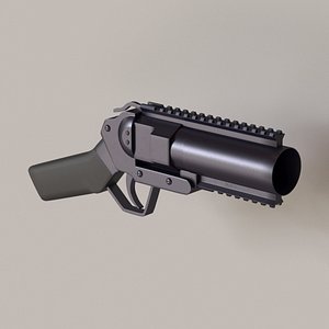 3D musketon weapon gun model