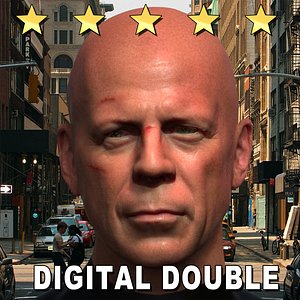 3d john mcclane head
