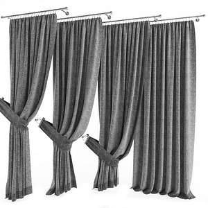 curtains 3d model