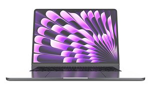 3D model Apple MacBook Air 15 2024 Gray