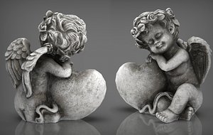 Angel with Heart 3D model