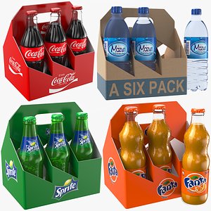 3D Detailed Drinks Containers