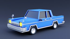 3D Low poly Car 04