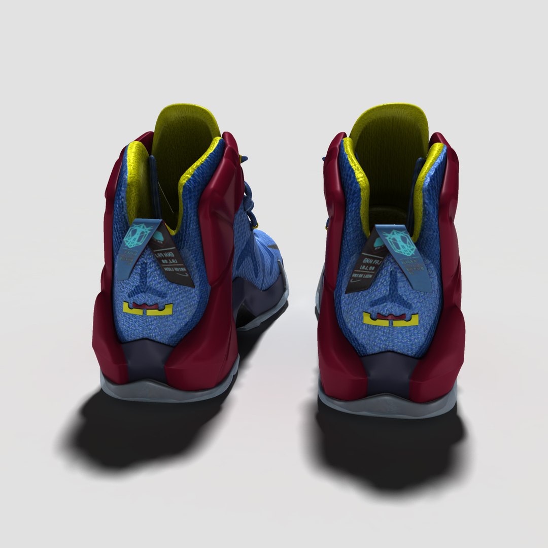 Lebron James 12 Shoes 3d Obj