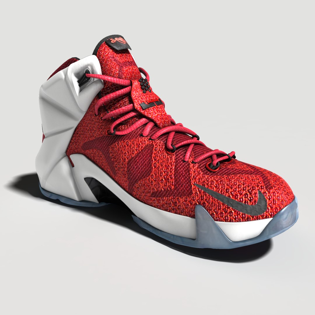 Lebron james 12 shoes 3d obj