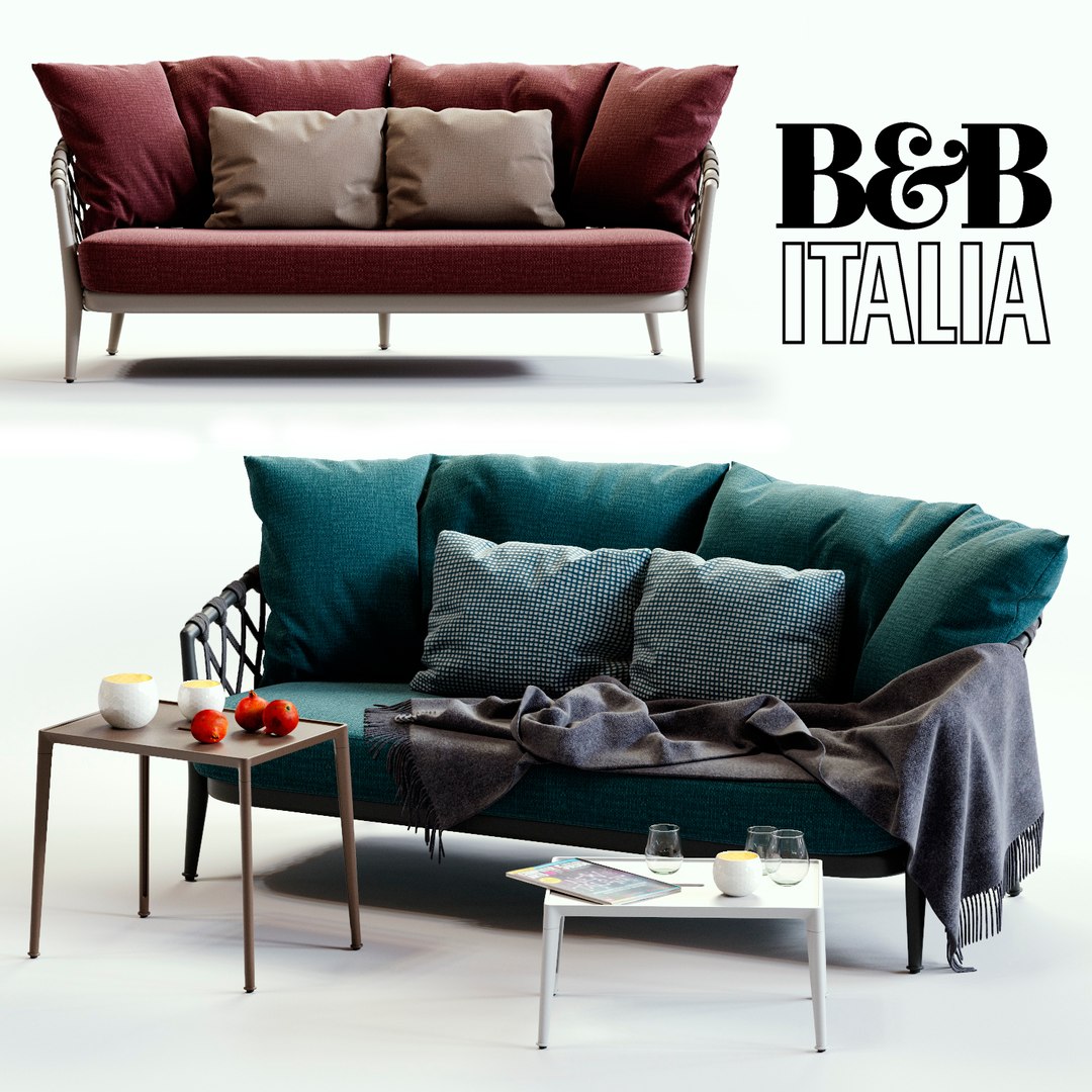 3d model of b italia erica sofa