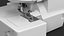 Compact Serger Overlock Machine with Thread Spools