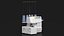Compact Serger Overlock Machine with Thread Spools