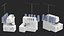 Compact Serger Overlock Machine with Thread Spools