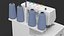 Compact Serger Overlock Machine with Thread Spools