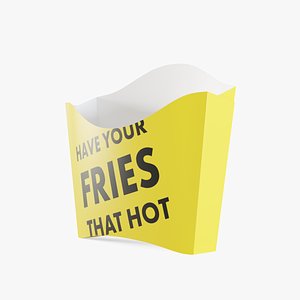 3D french fries box