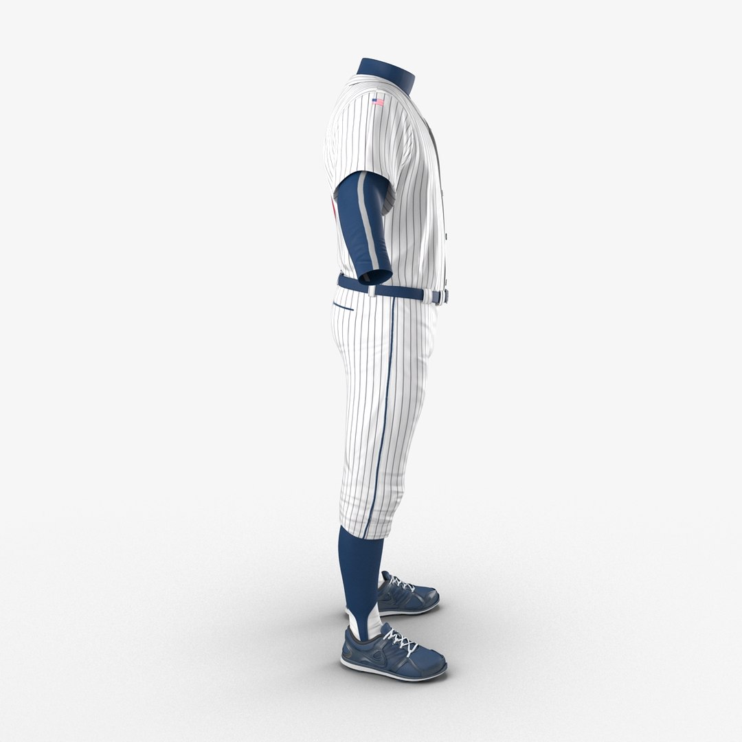 Baseball Player Outfit Generic 3D Model $89 - .3ds .c4d .fbx .ma