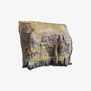 3D Coastal Cliff Formation - 3D PBR Model
