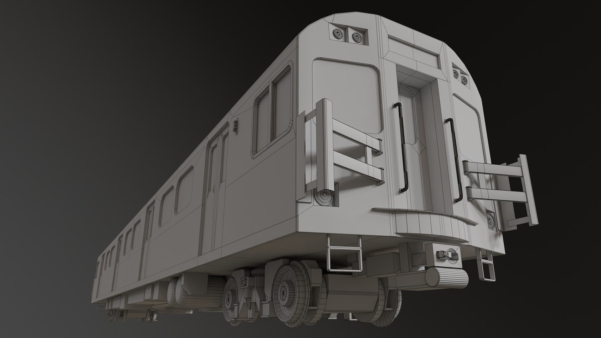 3D Model Generic Subway Train - TurboSquid 1992261