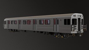 3D model Generic Subway Train