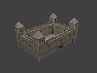 Fortress low poly