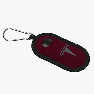 Tesla Key Fob Inside Cover Red