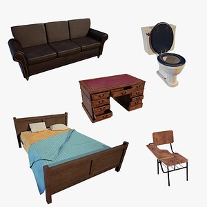 3D Realistic Assorted Props Volume 1 model