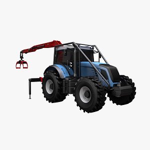 forestry tractor 3D model