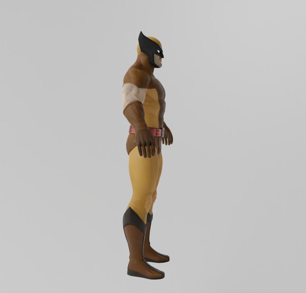 3D model Wolverine Classic Lowpoly Rigged - TurboSquid 2033681