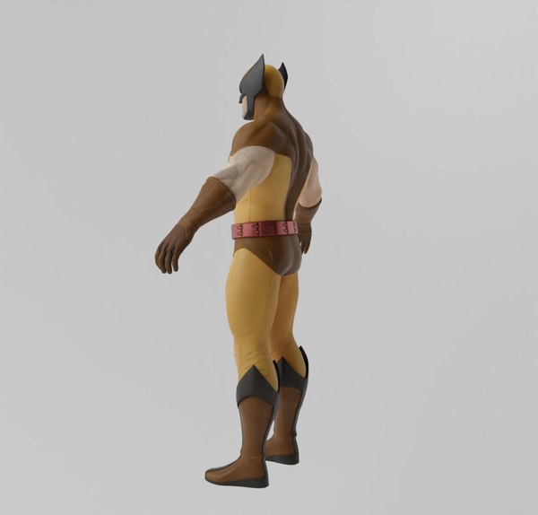 3D model Wolverine Classic Lowpoly Rigged - TurboSquid 2033681