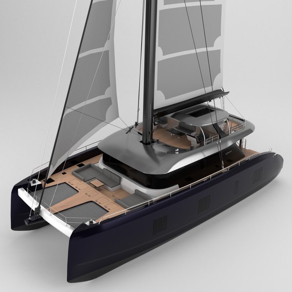 双体船blender模型