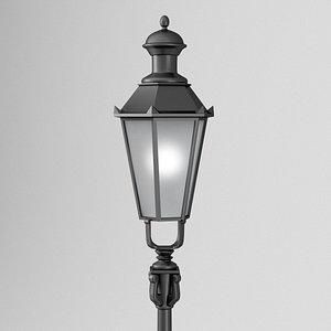 street lamp old munich 3D