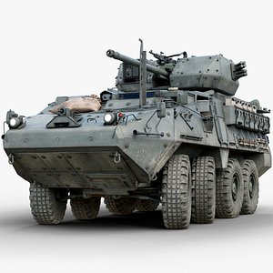 Stryker M1296 Dragoon Armored Car with Interior