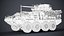 Voiture blindée Stryker M1296 Dragoon avec intérieur