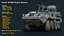 Voiture blindée Stryker M1296 Dragoon avec intérieur