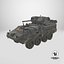 Voiture blindée Stryker M1296 Dragoon avec intérieur