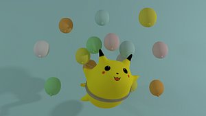 flying pikachu