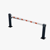 Manual Swing Barrier with Retained Pivot and Seated Catch
