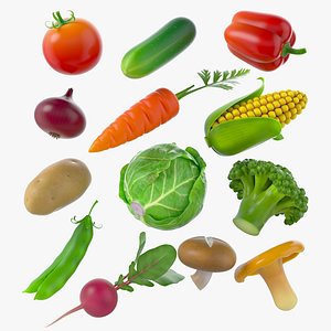Cartoon Whole Vegetables Collection 01