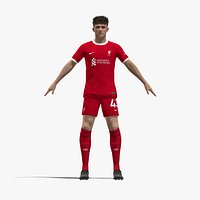 3D Rigged Stefan Bajcetic Liverpool 2024