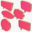 Pink Speech Bubbles