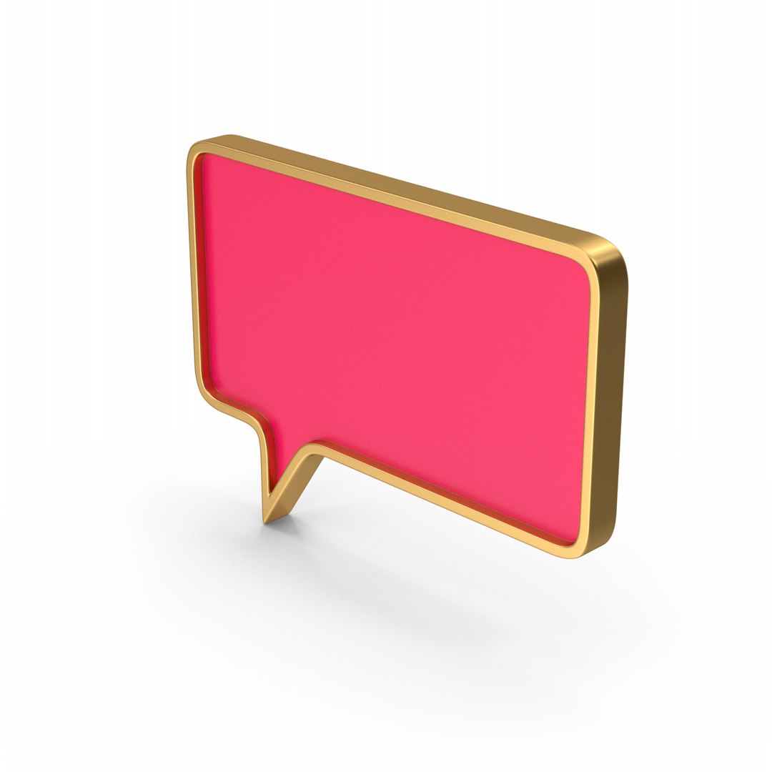 Pink Speech Bubbles 3D model https://p.turbosquid.com/ts-thumb/b3/oJyg6x/kj/speechbubblesymbol.g03.2k/png/1727880627/1920x1080/fit_q87/45158d9b276dffef75536be52606f754b217c4b3/speechbubblesymbol.g03.2k.jpg