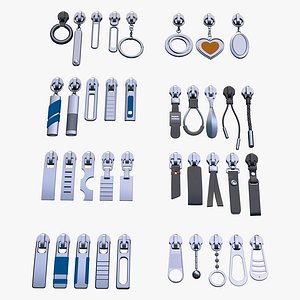 Zipper Pullers 38 Pieces Set M1