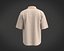 3D Mens T-shirt with a quarter zip with huge flap chest pocket model