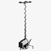 Construction Light Tower White