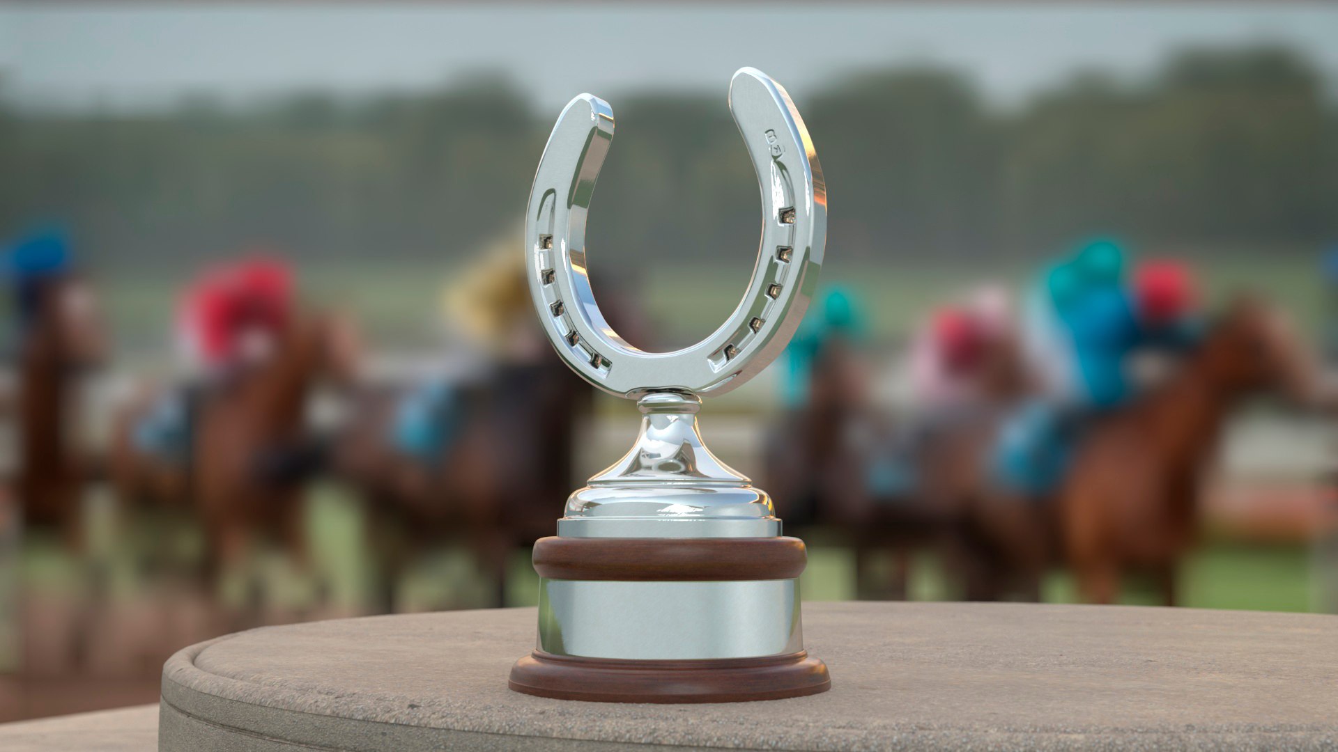 Silver Horseshoe Award 3D model preview