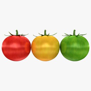 3d realistic cherry tomatoes 3 model