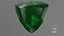 3D Shield Cut Emerald