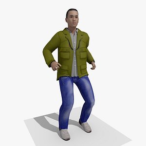 3D model Animated Euro Casual Man Dancing