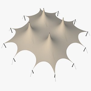 Stretch Tent Structure Design 3D model