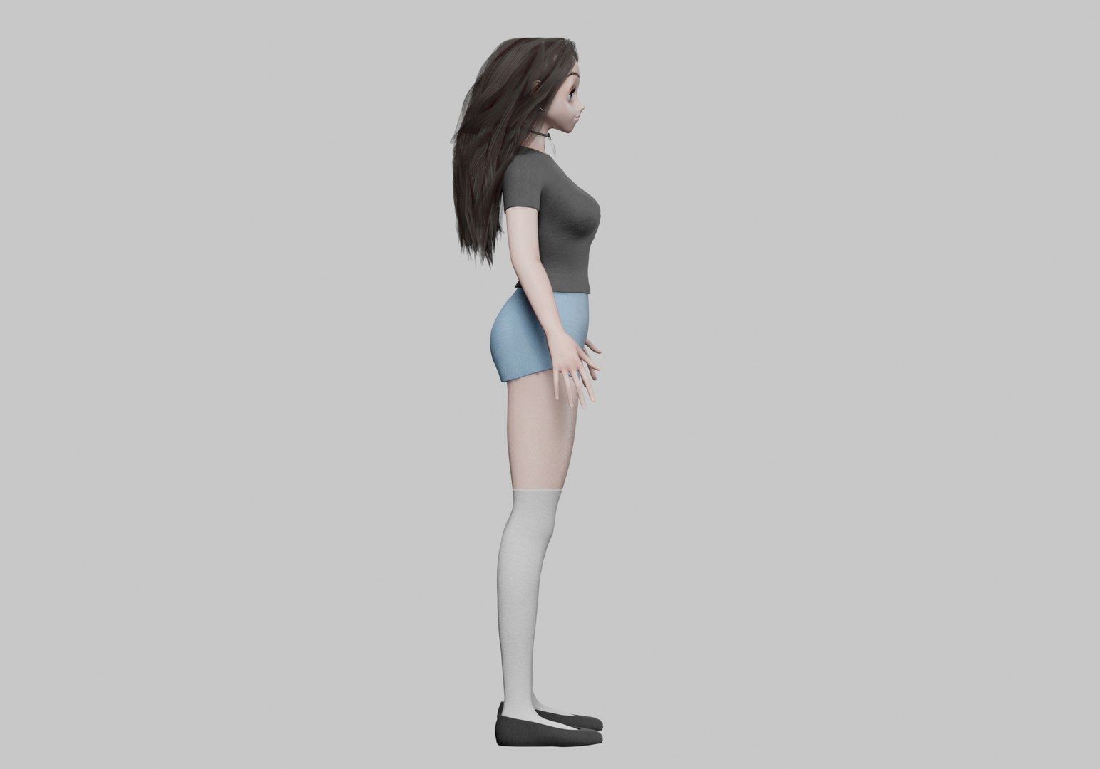 Cute Standard Girl V32796 Model - TurboSquid 2270709