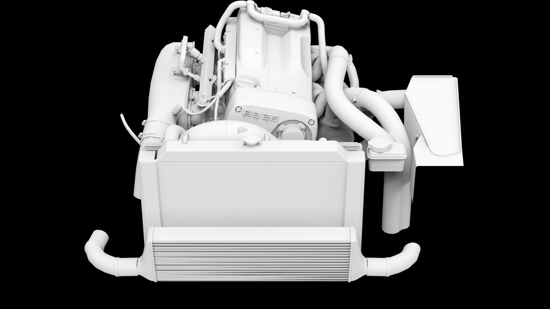 3D Nissan RB26DETT Greddy Turbo Model - TurboSquid 2307189