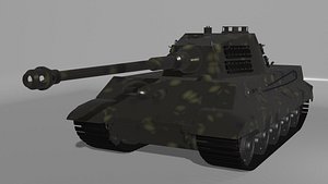 high-poly tank 3D
